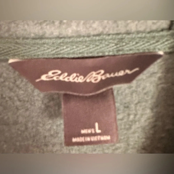NWOT Eddie Bauer Mens Nature Print Hooded Sweatshirt Size Large - Picture 4 of 7